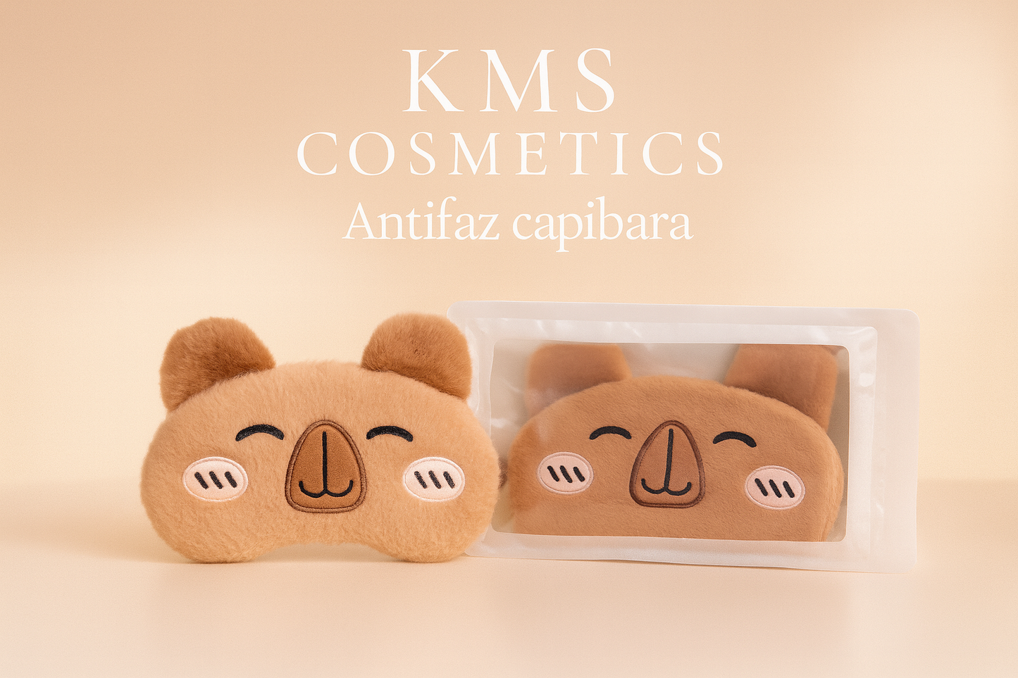 Promoción Antifaz Capibara estilo KMS COSMETICS