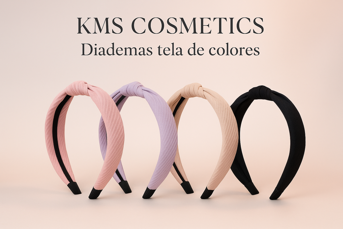 Imagen promocional profesional de Diademas Tela KMS COSMETICS