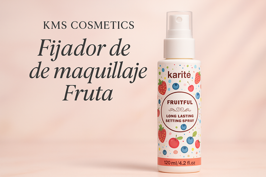 Imagen promocional profesional de Fijador de Maquillaje Fruta KMS COSMETICS