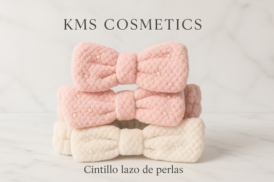 Imagen promocional profesional de KMS COSMETICS - Cintillo lazo de perlas