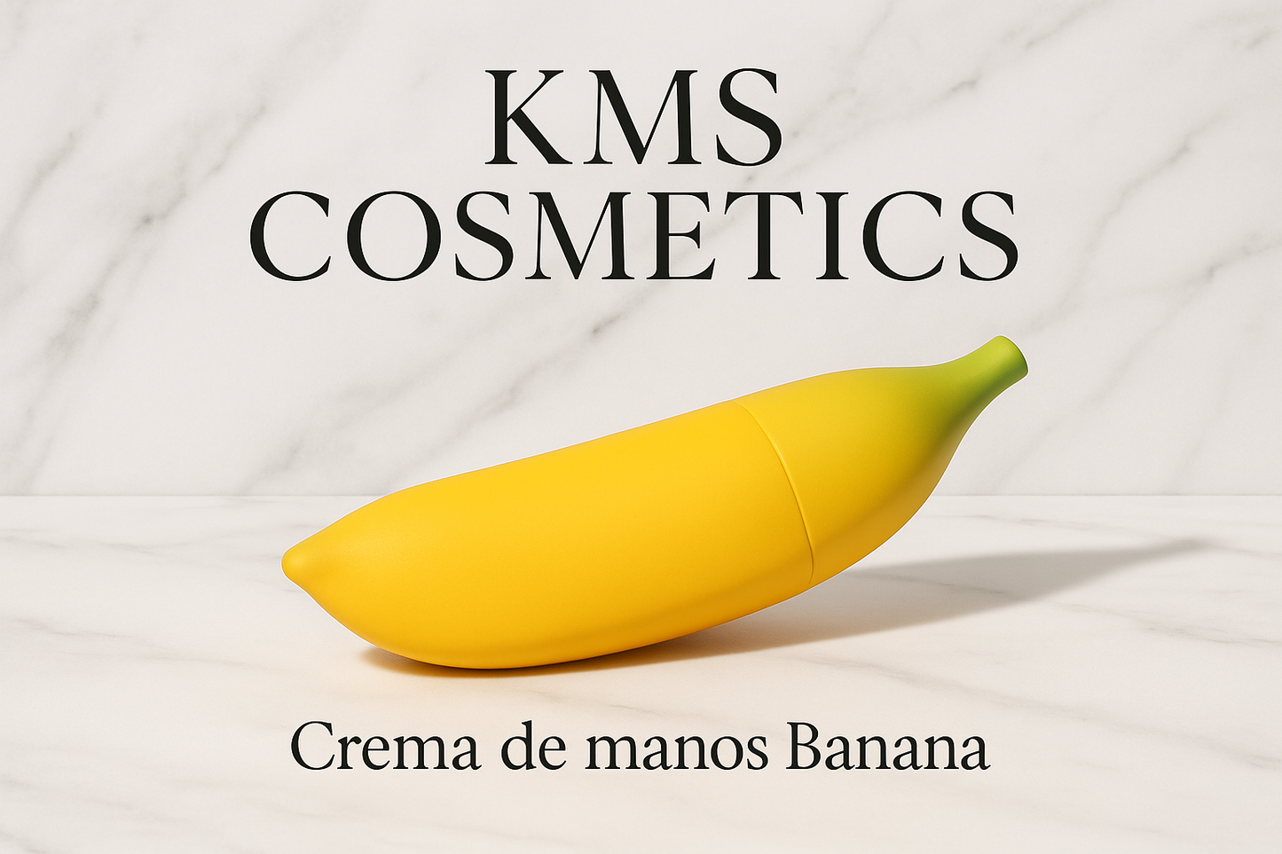Imagen promocional profesional de KMS COSMETICS - Crema de manos Banana