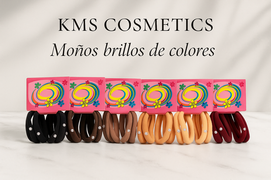 Imagen promocional profesional de KMS COSMETICS - Moños brillos de colores