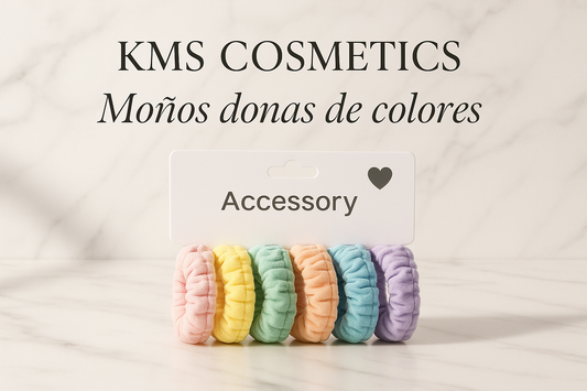 Imagen promocional profesional de KMS COSMETICS - Moños donas de colores