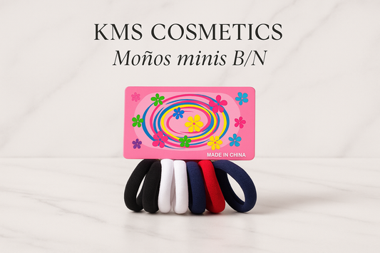 Imagen promocional profesional de KMS COSMETICS - Moños minis B/N