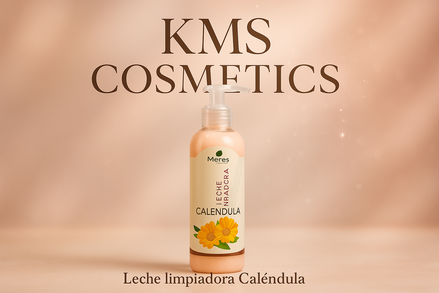 Imagen promocional profesional de la Leche Limpiadora de Caléndula KMS COSMETICS