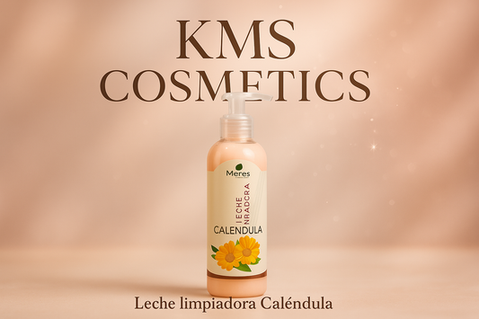 Imagen promocional profesional de la Leche Limpiadora de Caléndula KMS COSMETICS