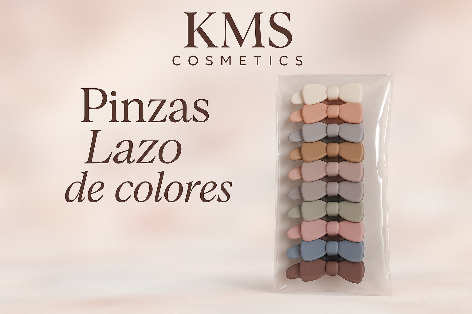Imagen promocional profesional de Pinzas Lazo KMS COSMETICS