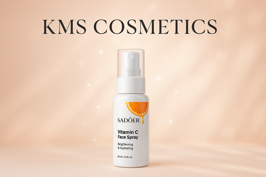 Imagen promocional profesional del Spray de Vitamina C KMS COSMETICS