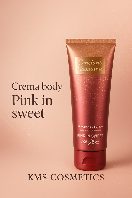 Imagen promocional profesional para Crema body Pink in sweet - KMS COSMETICS