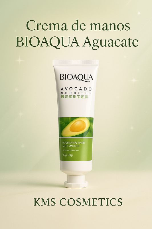 Imagen promocional profesional para Crema de manos BIOAQUA Aguacate - KMS COSMETICS