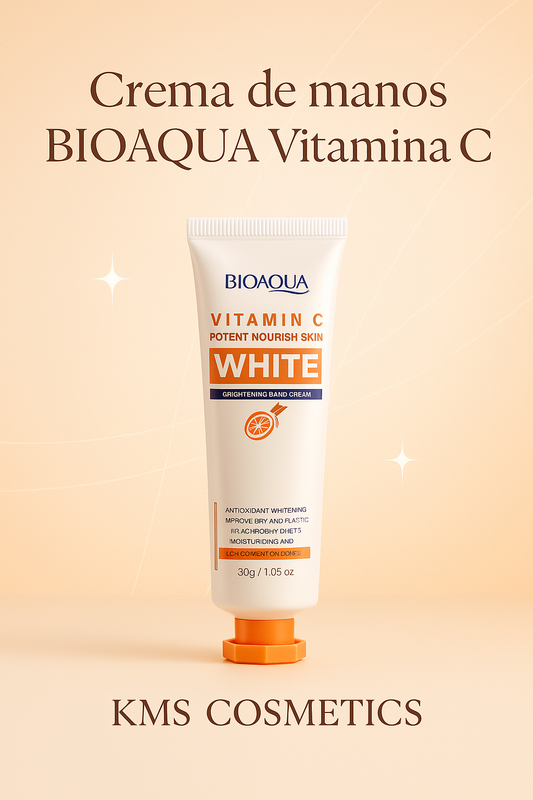 Imagen promocional profesional para Crema de manos BIOAQUA Vitamina C - KMS COSMETICS