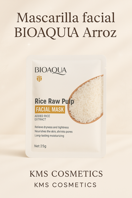 Imagen promocional profesional para Mascarilla facial BIOAQUA Arroz - KMS COSMETICS