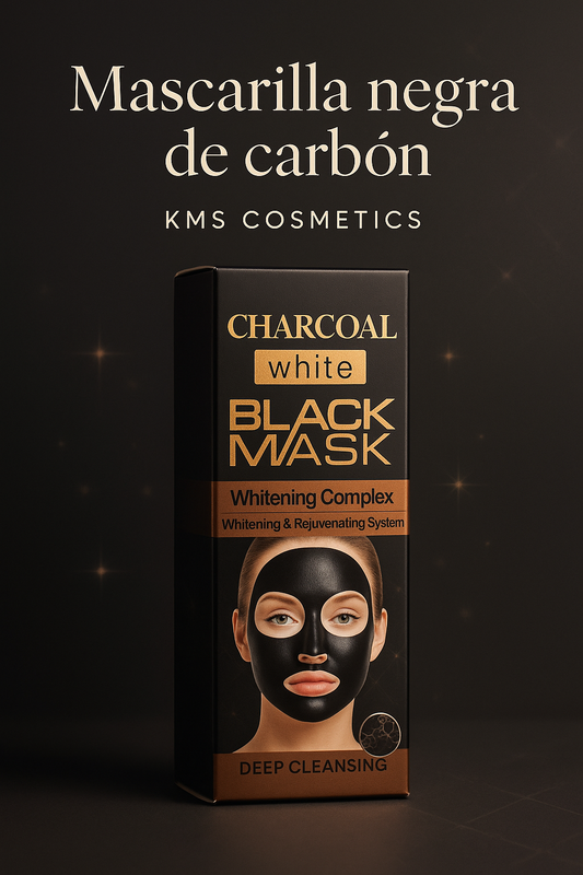 Imagen promocional profesional para Mascarilla negra de carbón - KMS COSMETICS