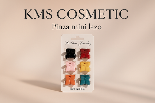 Imagen promocional profesional para pinzas mini lazo KMS COSMETICS
