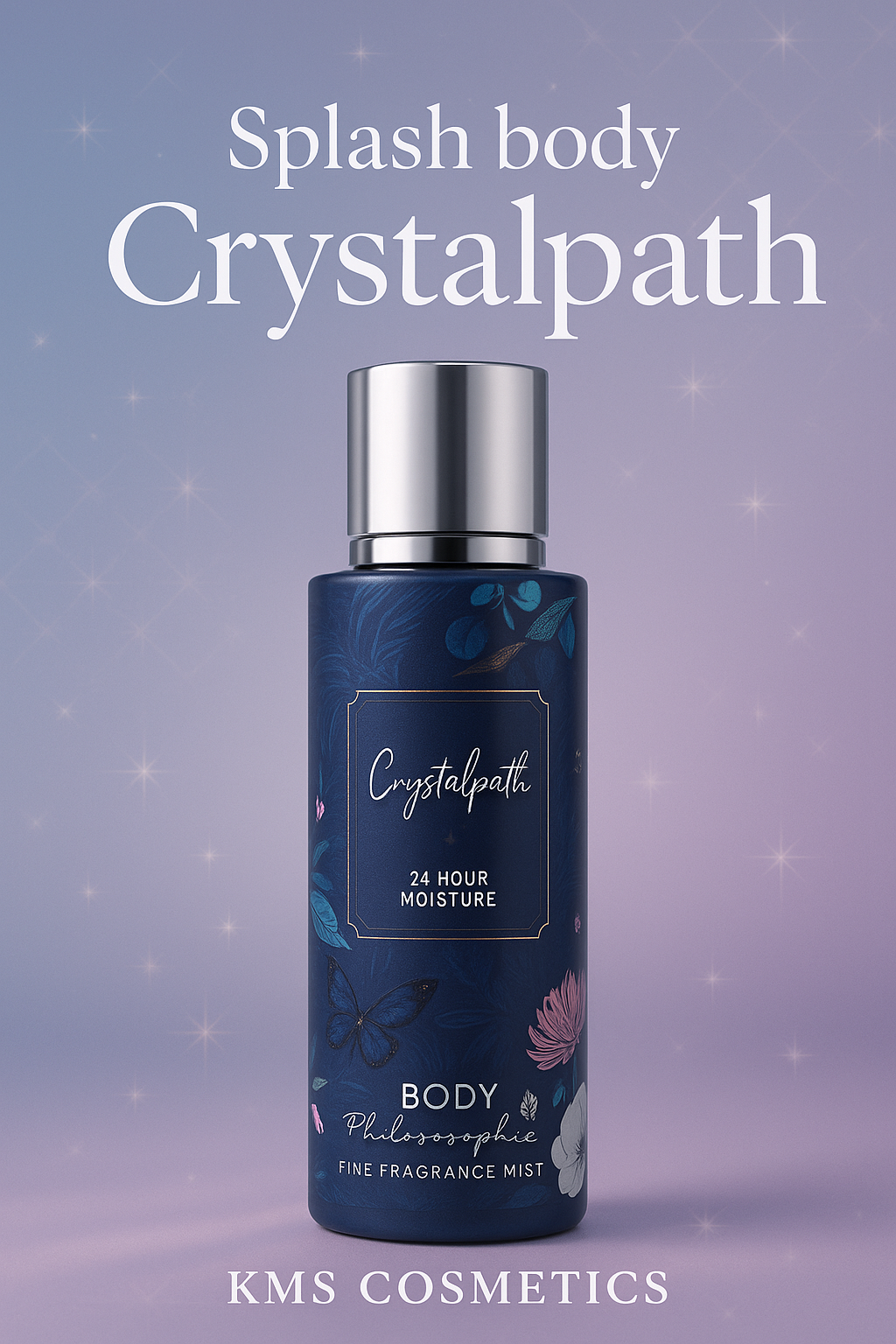 Imagen promocional profesional para Splash body Crystalpath - KMS COSMETICS