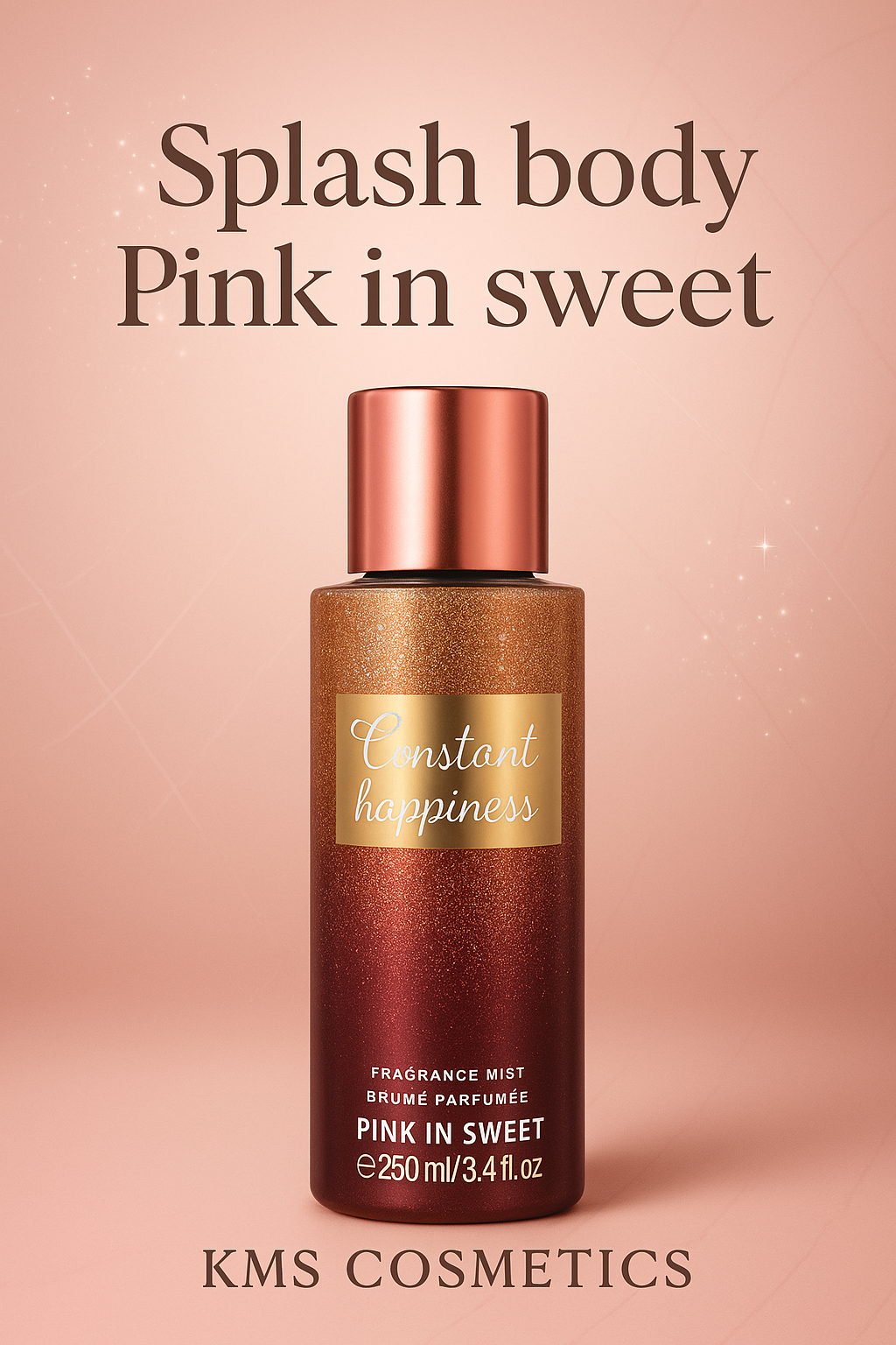Imagen promocional profesional para Splash body Pink in sweet - KMS COSMETICS